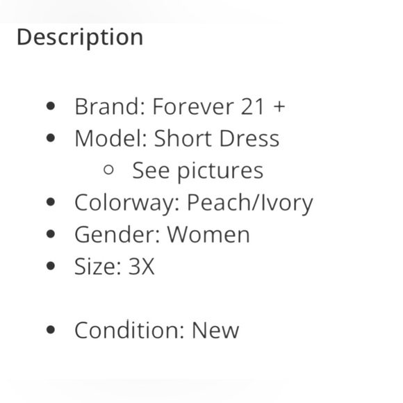 Forever 21+ "Peach/Ivory" Boho Tassel Mini Dress Women's 3X NWT - Picture 10 of 11